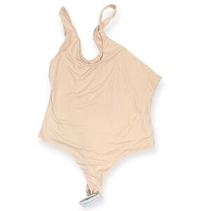 UEU Sleeveless Beige‎ Bodysuit 2XL NWT